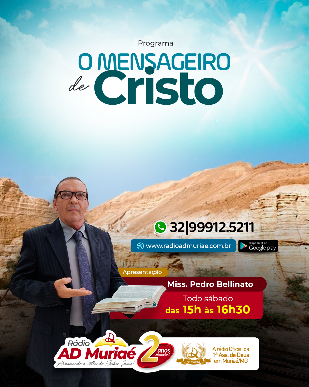 Programa Jesus Cristo é o Caminho - Ev. Dail e Irmã Claudiane